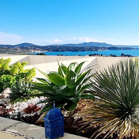 Vue Mer Panoramique - Grande Terrasse Et Piscine บ็องโดล ภายนอก รูปภาพ