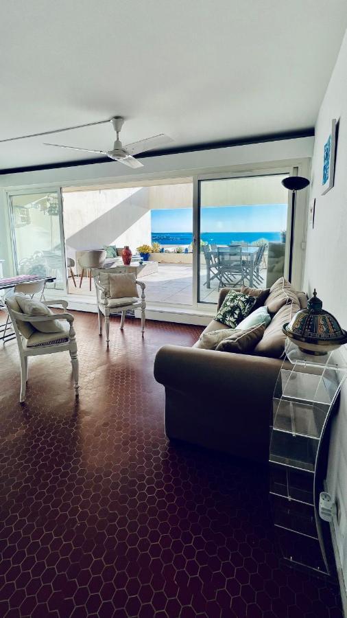 Vue Mer Panoramique - Grande Terrasse Et Piscine บ็องโดล ภายนอก รูปภาพ
